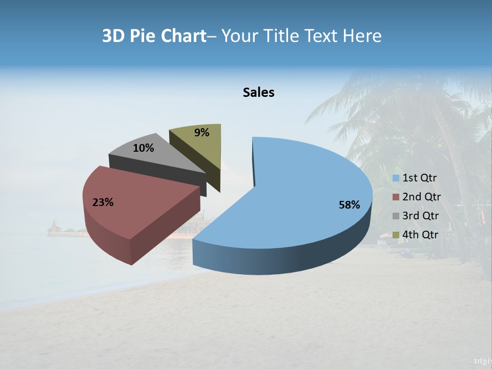 Nature Blue Sky Property PowerPoint Template