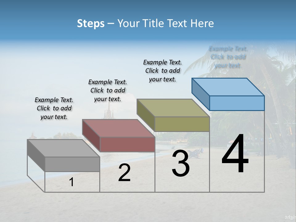 Nature Blue Sky Property PowerPoint Template