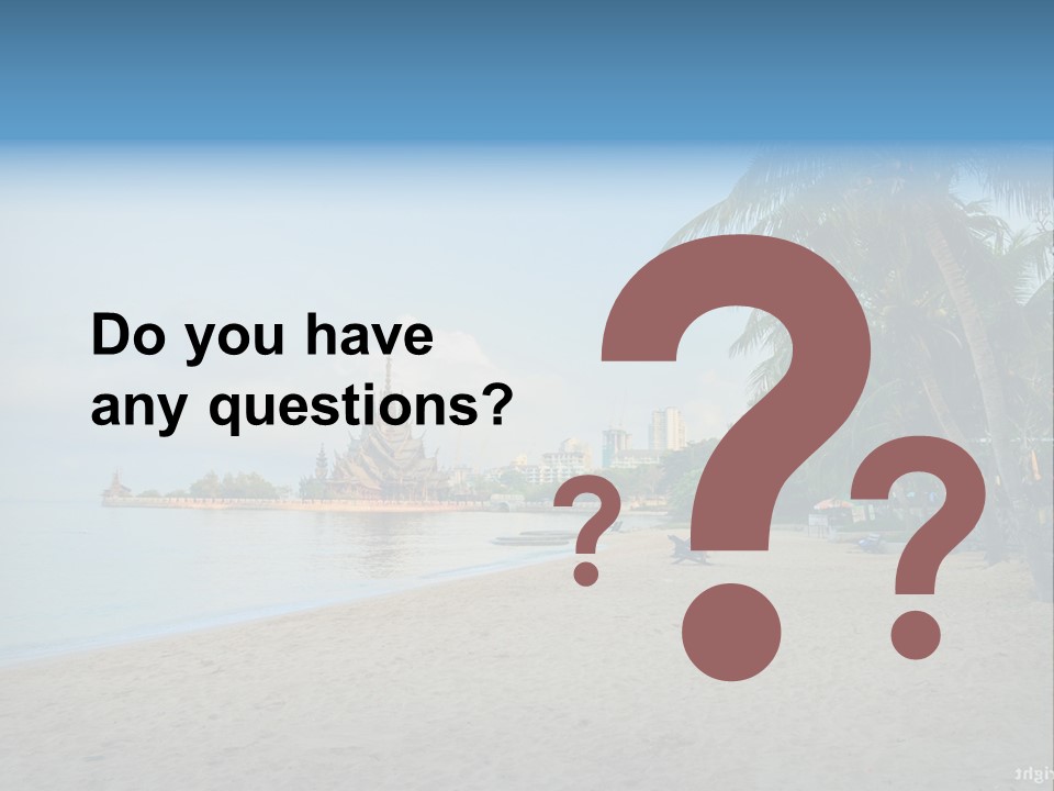 Nature Blue Sky Property PowerPoint Template