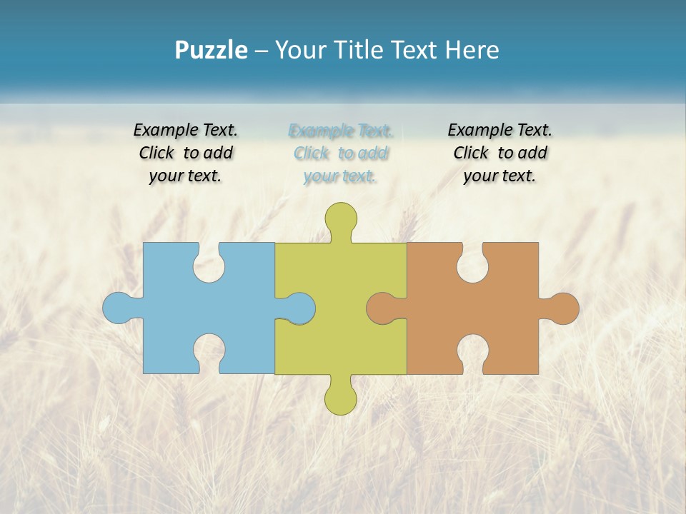 Cloud Green Blue Sky PowerPoint Template