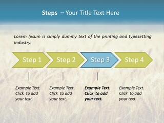 Cloud Green Blue Sky PowerPoint Template