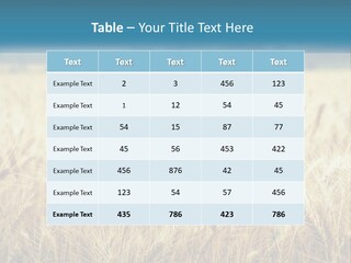 Cloud Green Blue Sky PowerPoint Template