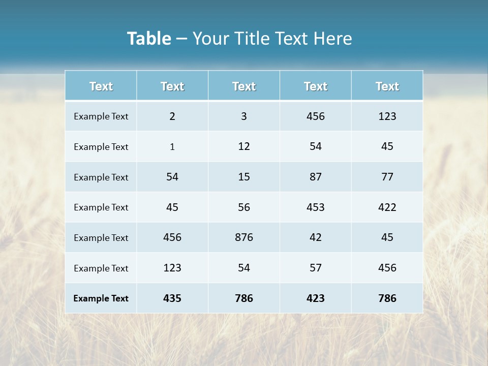 Cloud Green Blue Sky PowerPoint Template