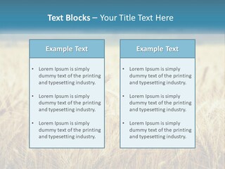 Cloud Green Blue Sky PowerPoint Template