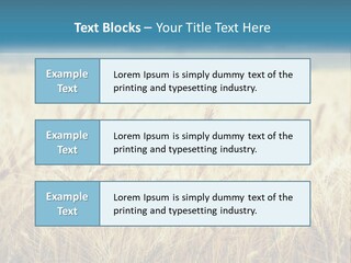 Cloud Green Blue Sky PowerPoint Template
