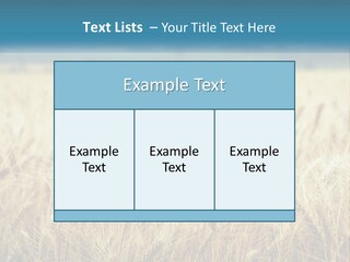 Cloud Green Blue Sky PowerPoint Template