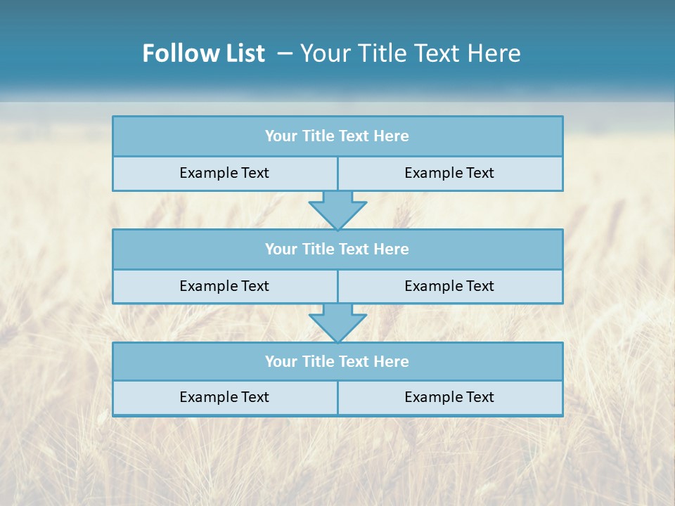 Cloud Green Blue Sky PowerPoint Template