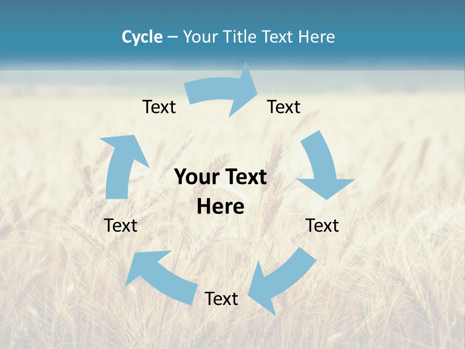 Cloud Green Blue Sky PowerPoint Template