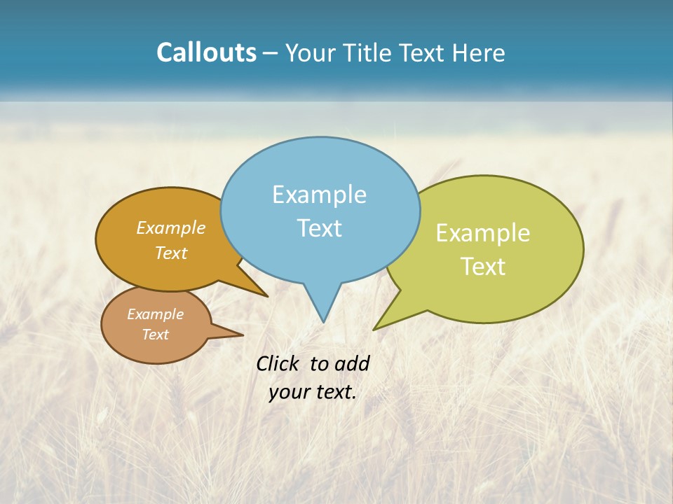 Cloud Green Blue Sky PowerPoint Template