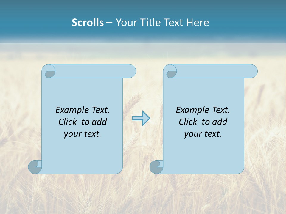 Cloud Green Blue Sky PowerPoint Template