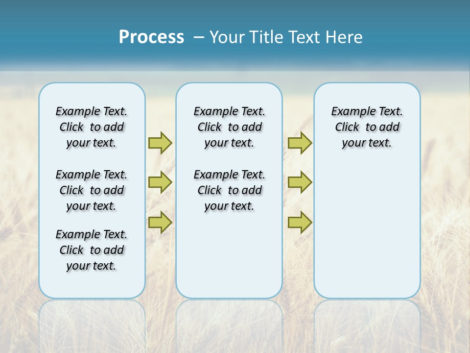 Cloud Green Blue Sky PowerPoint Template