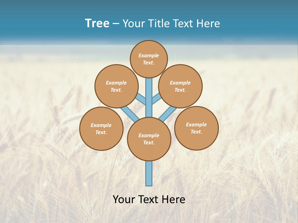 Cloud Green Blue Sky PowerPoint Template