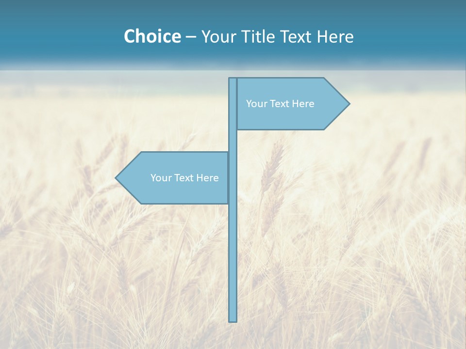 Cloud Green Blue Sky PowerPoint Template