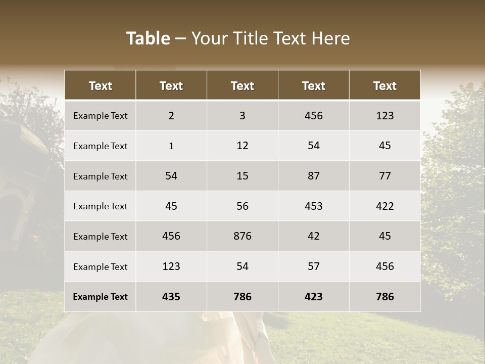 Business Model Garden PowerPoint Template