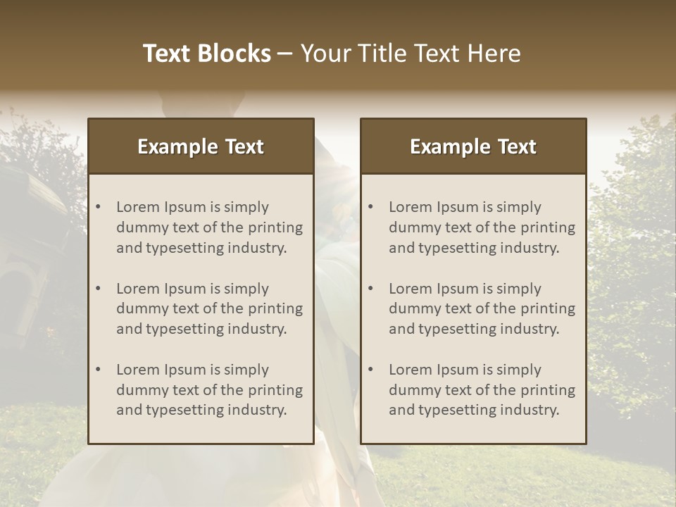 Business Model Garden PowerPoint Template