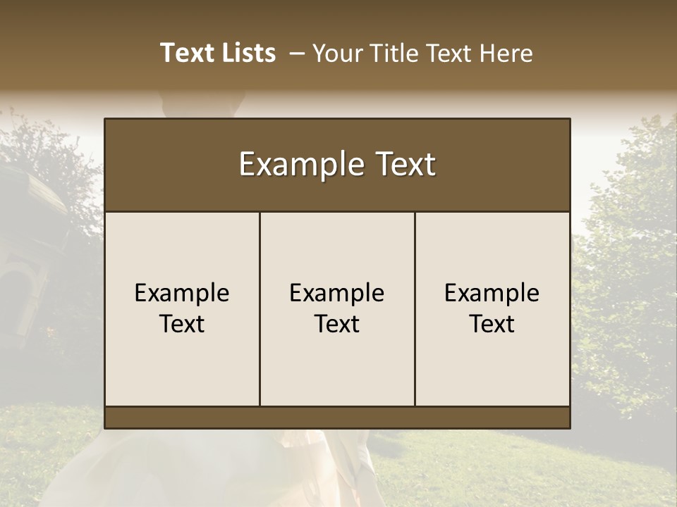 Business Model Garden PowerPoint Template