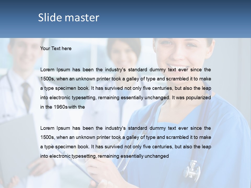 Model Business Background PowerPoint Template