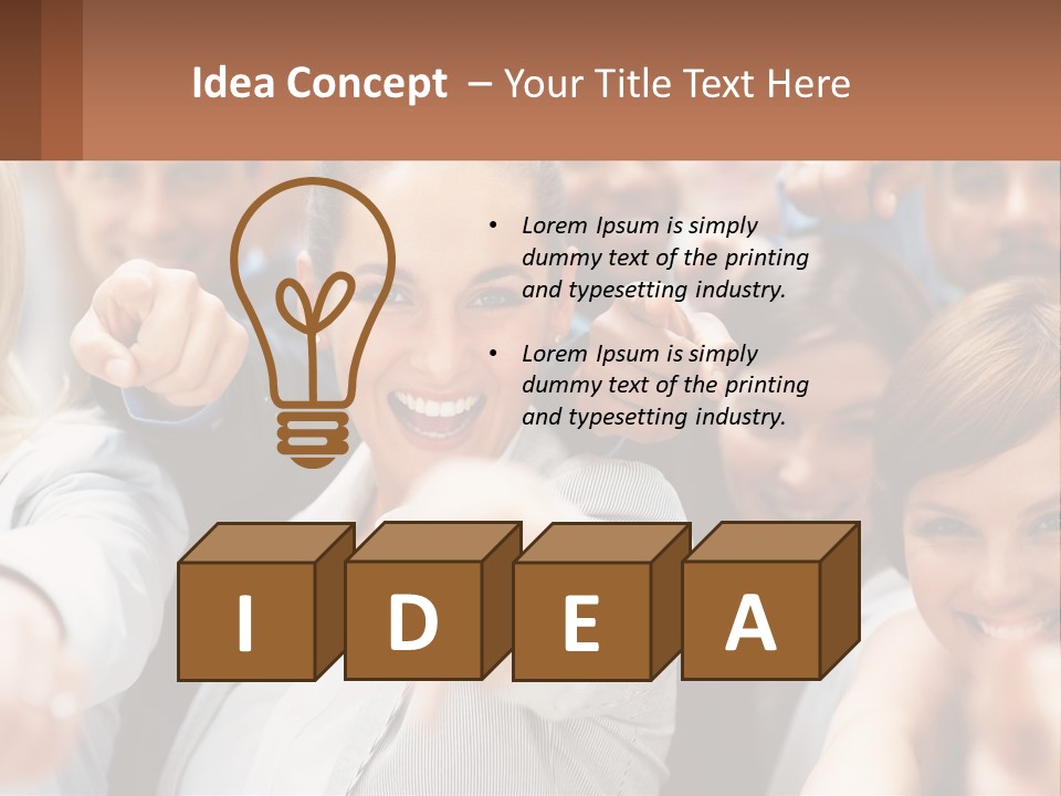 Business Dream Grass PowerPoint Template