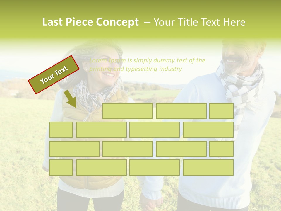 Model Hand Rent PowerPoint Template