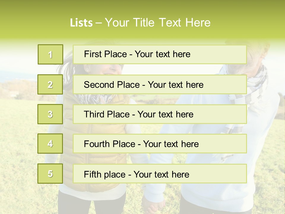 Model Hand Rent PowerPoint Template