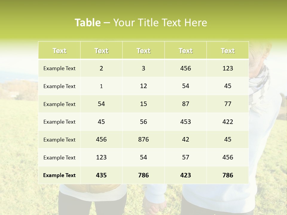 Model Hand Rent PowerPoint Template