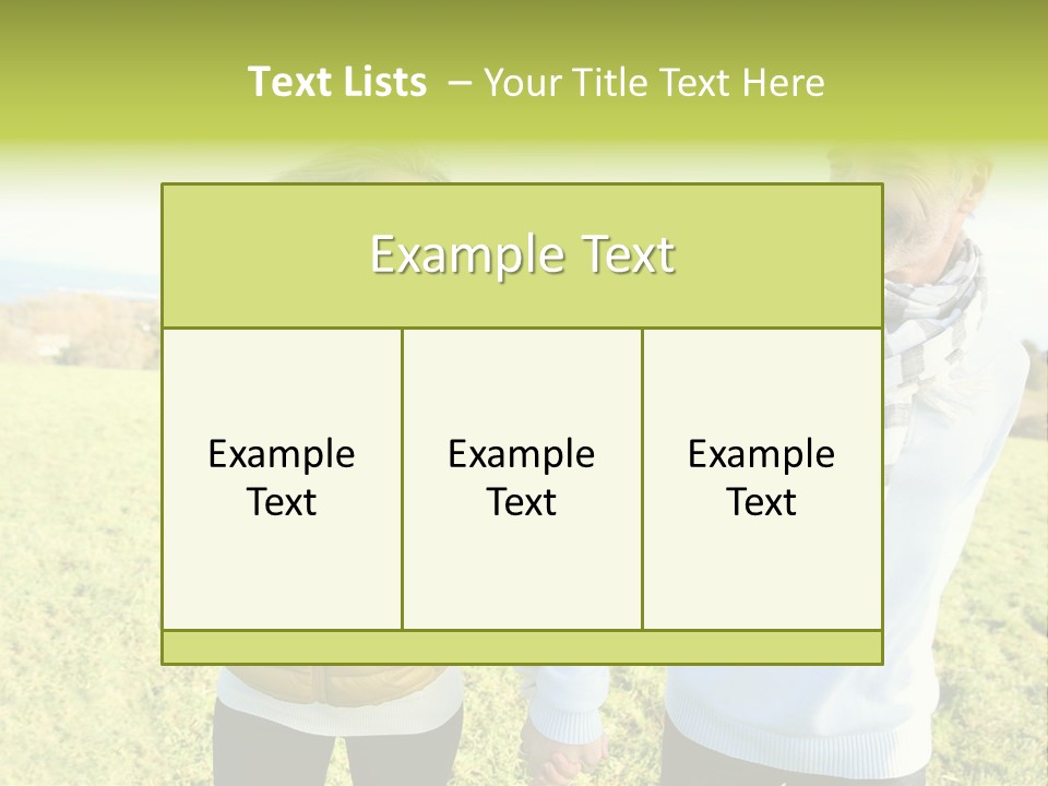 Model Hand Rent PowerPoint Template