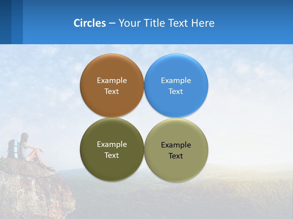 Green Holding Blue Sky PowerPoint Template