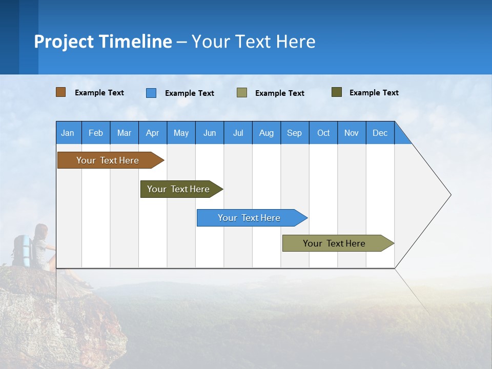 Green Holding Blue Sky PowerPoint Template