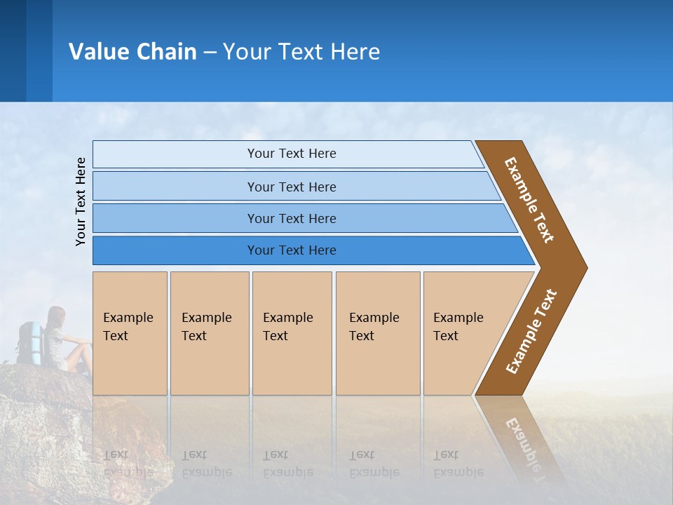 Green Holding Blue Sky PowerPoint Template