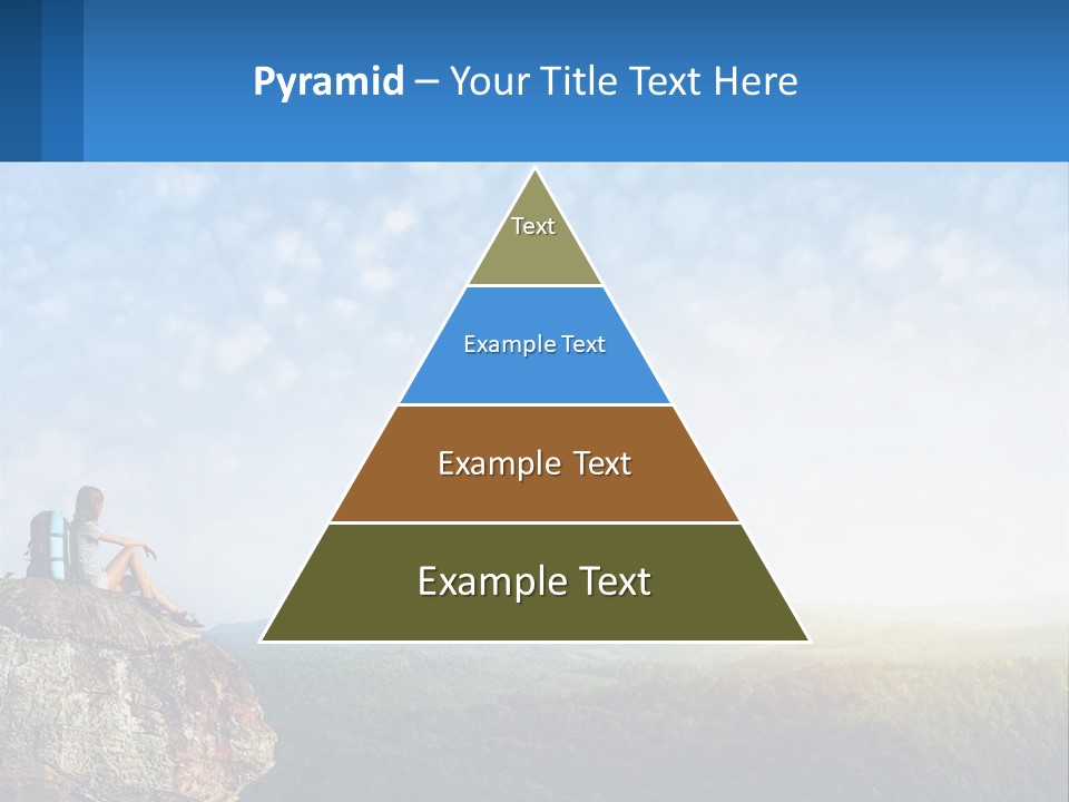 Green Holding Blue Sky PowerPoint Template