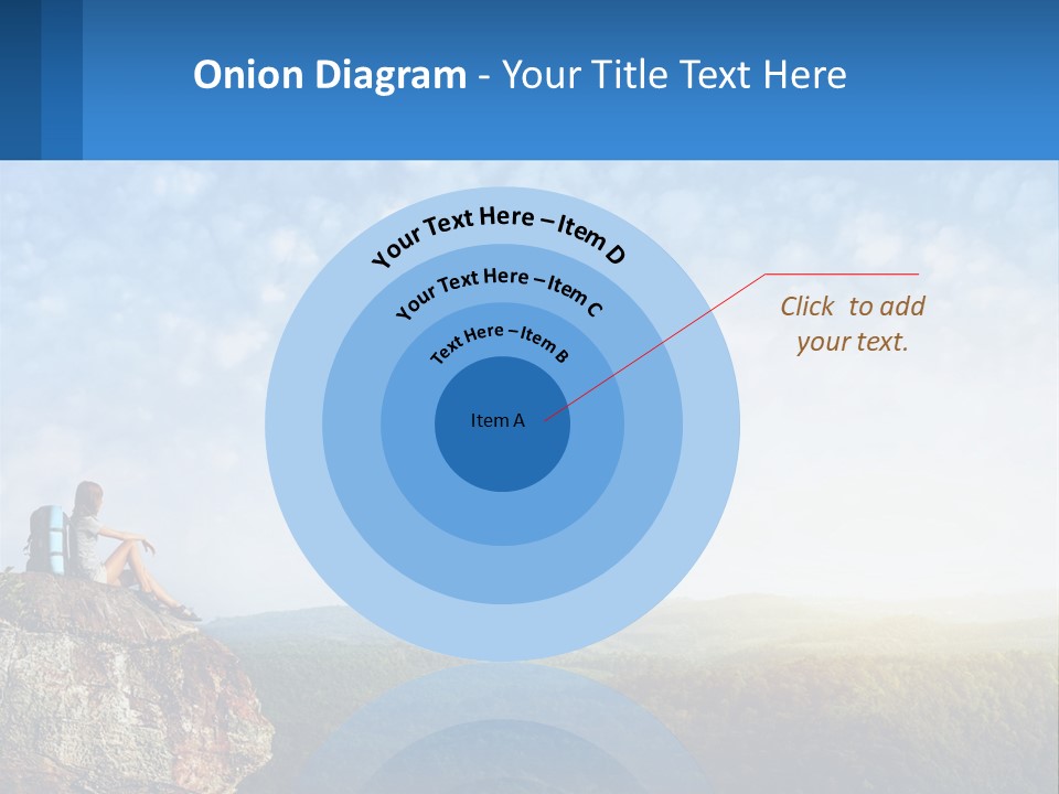 Green Holding Blue Sky PowerPoint Template