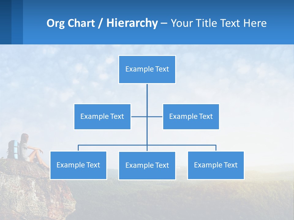 Green Holding Blue Sky PowerPoint Template