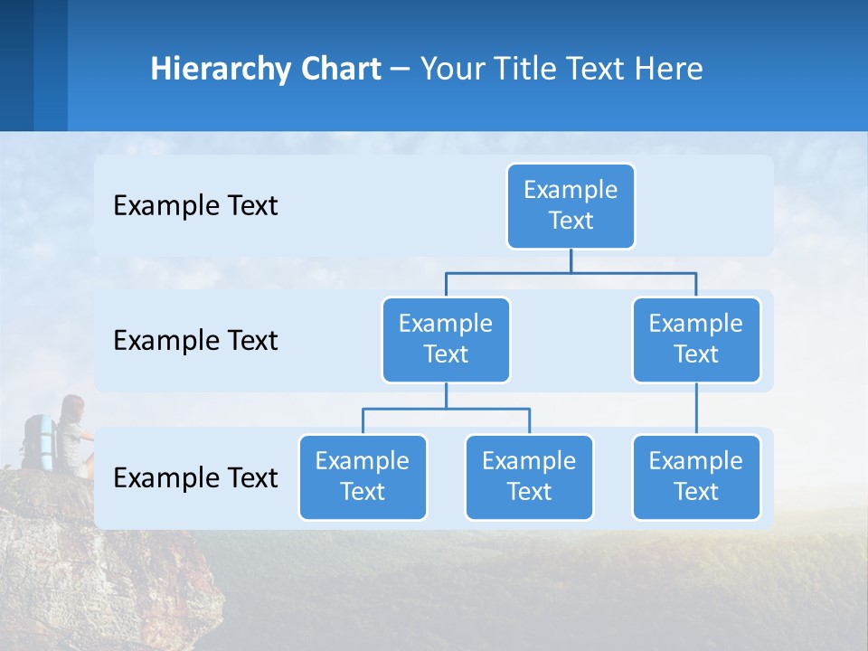 Green Holding Blue Sky PowerPoint Template