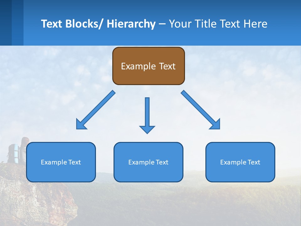 Green Holding Blue Sky PowerPoint Template