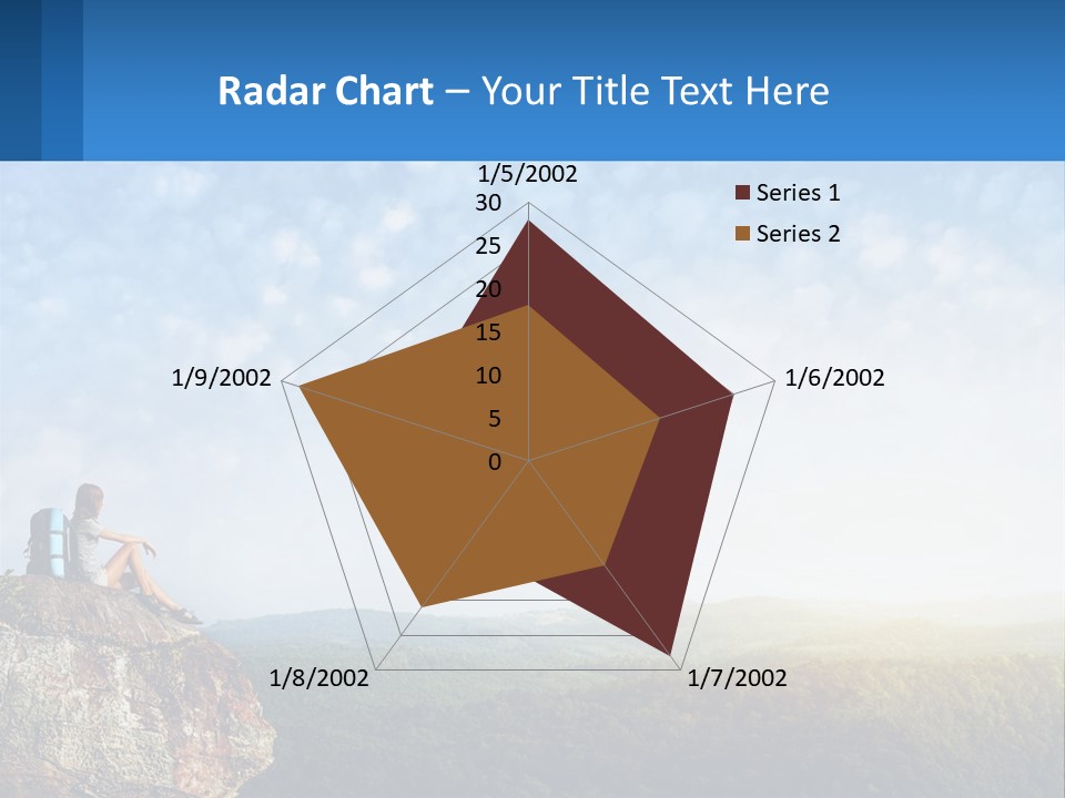 Green Holding Blue Sky PowerPoint Template