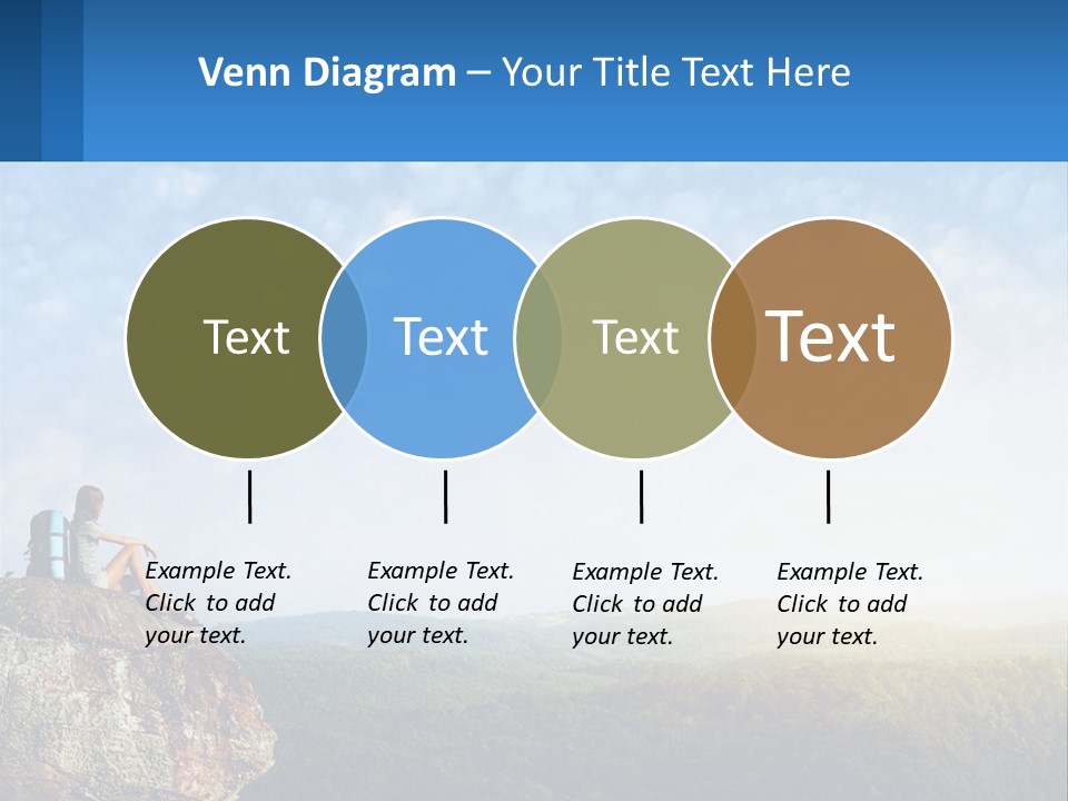 Green Holding Blue Sky PowerPoint Template