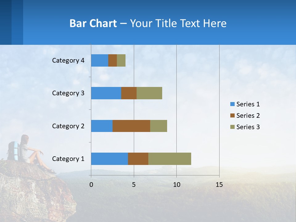Green Holding Blue Sky PowerPoint Template