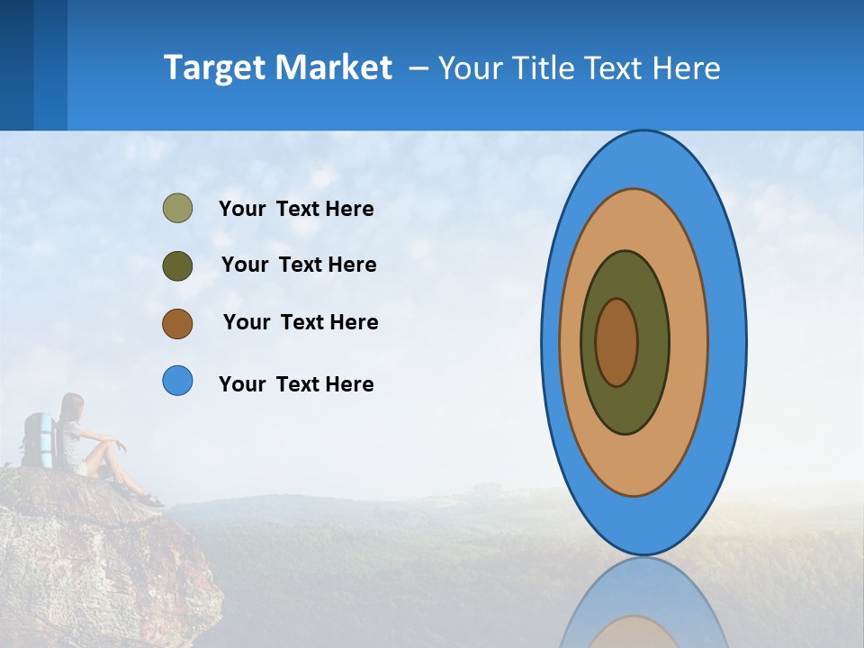 Green Holding Blue Sky PowerPoint Template