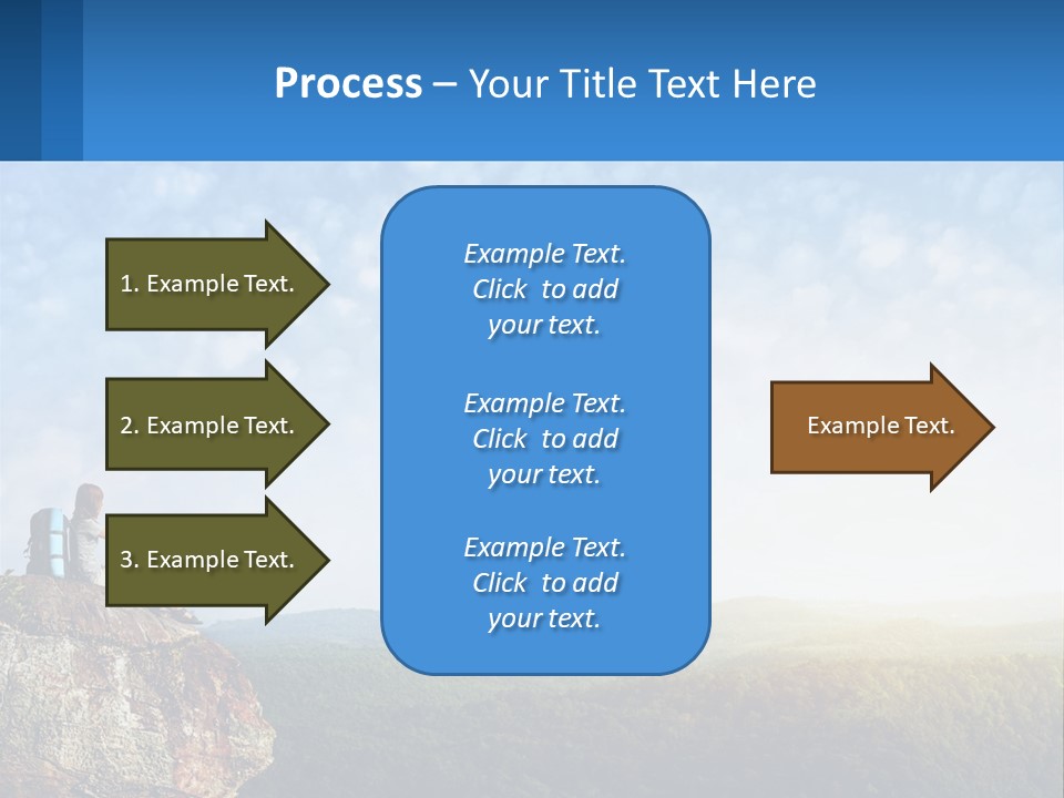 Green Holding Blue Sky PowerPoint Template