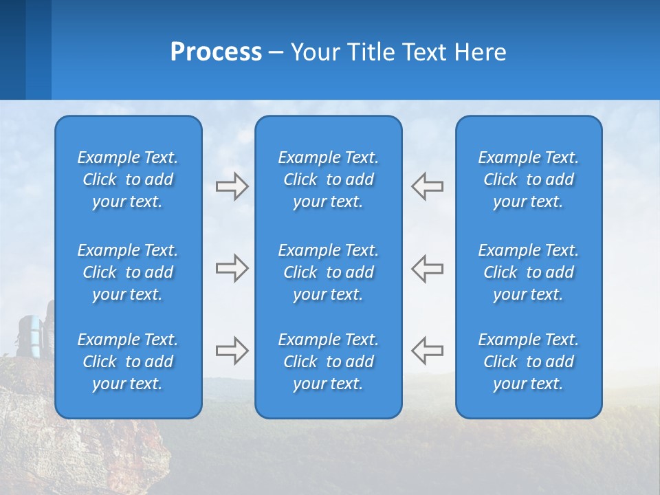 Green Holding Blue Sky PowerPoint Template