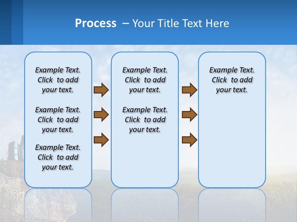 Green Holding Blue Sky PowerPoint Template