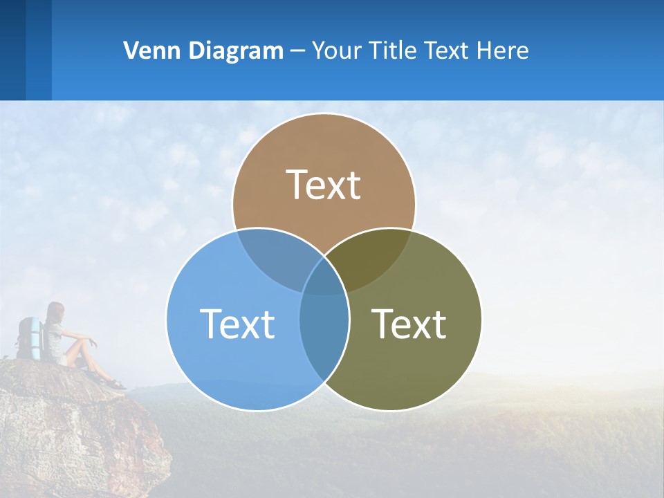 Green Holding Blue Sky PowerPoint Template