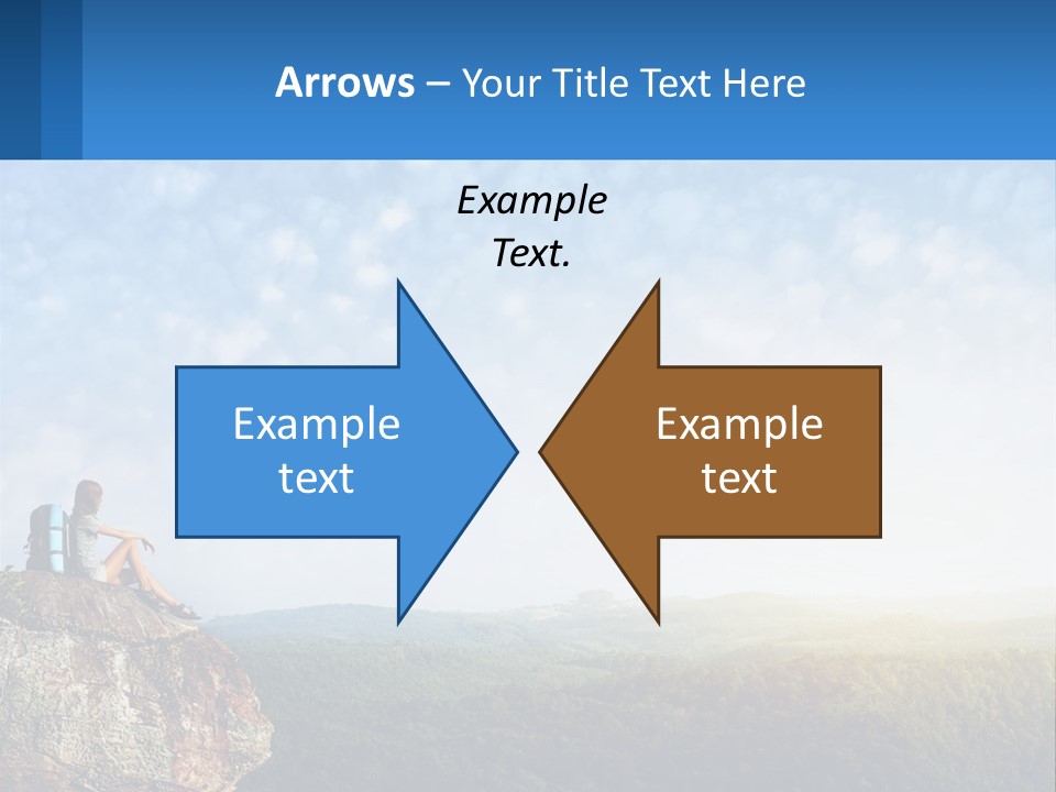 Green Holding Blue Sky PowerPoint Template