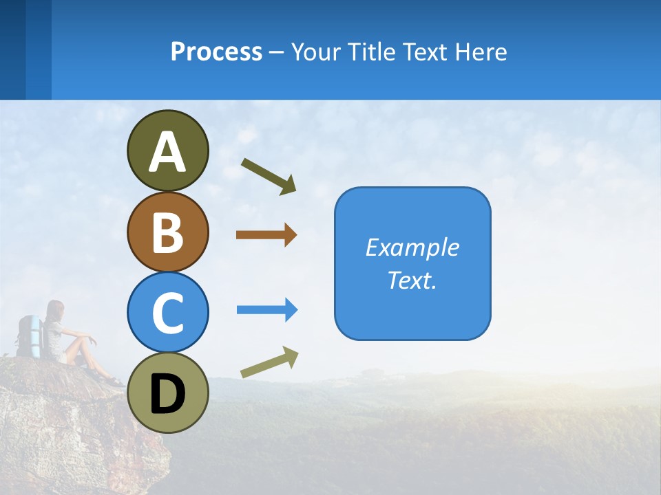 Green Holding Blue Sky PowerPoint Template
