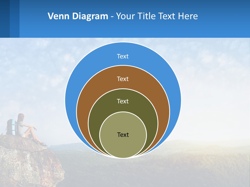 Green Holding Blue Sky PowerPoint Template
