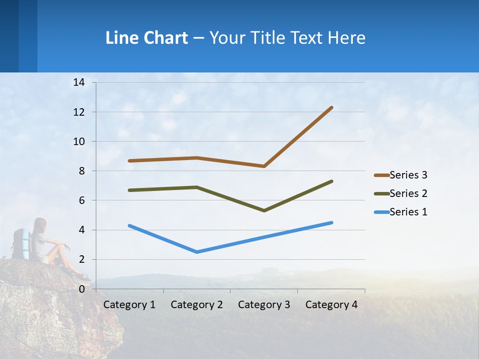 Green Holding Blue Sky PowerPoint Template