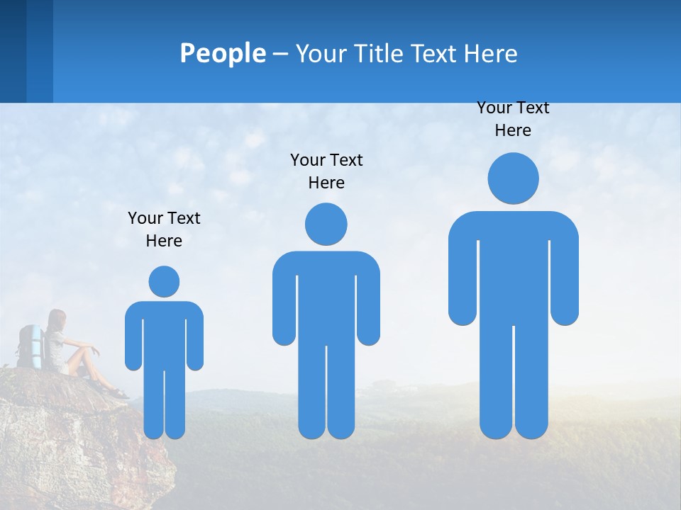 Green Holding Blue Sky PowerPoint Template