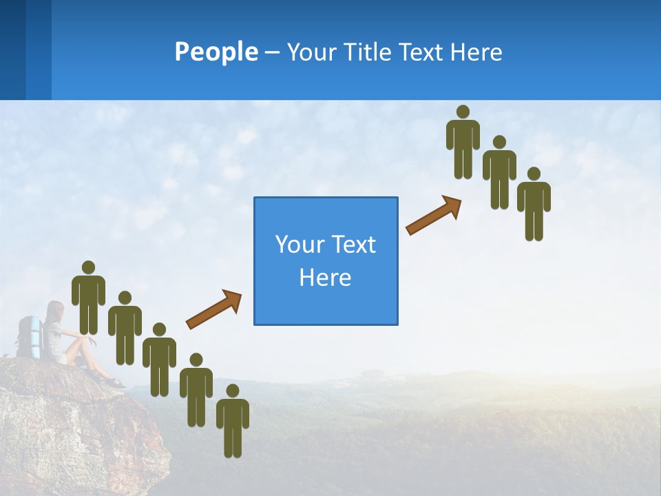 Green Holding Blue Sky PowerPoint Template