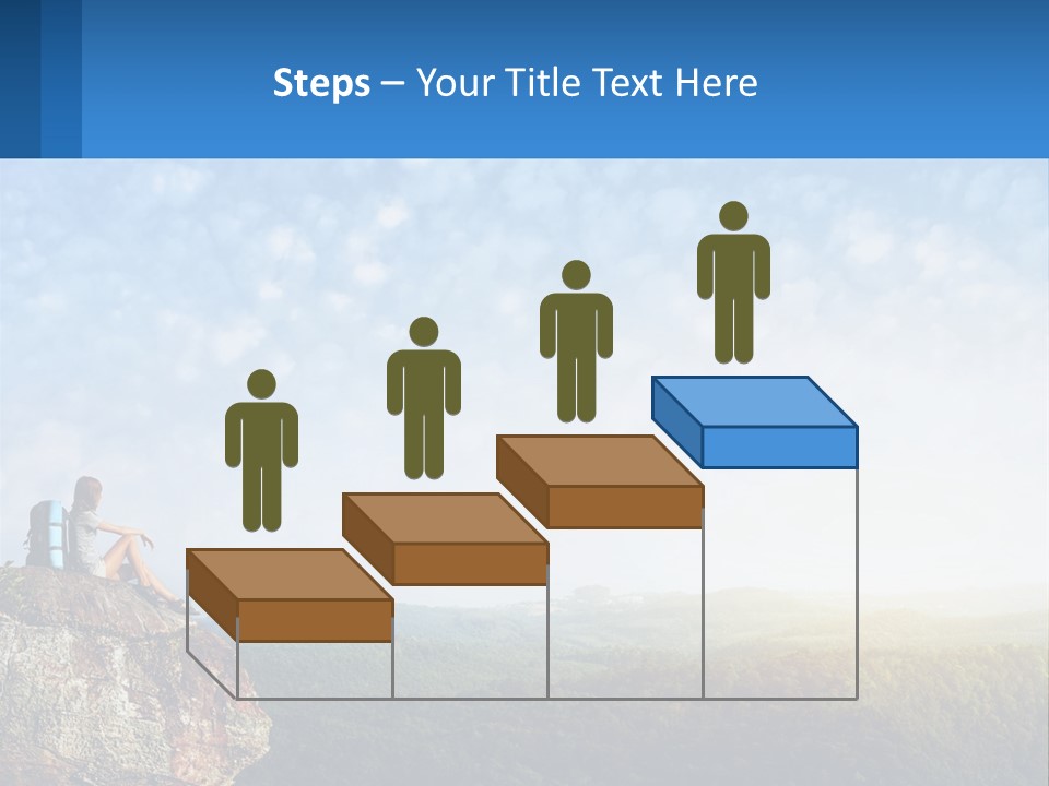Green Holding Blue Sky PowerPoint Template