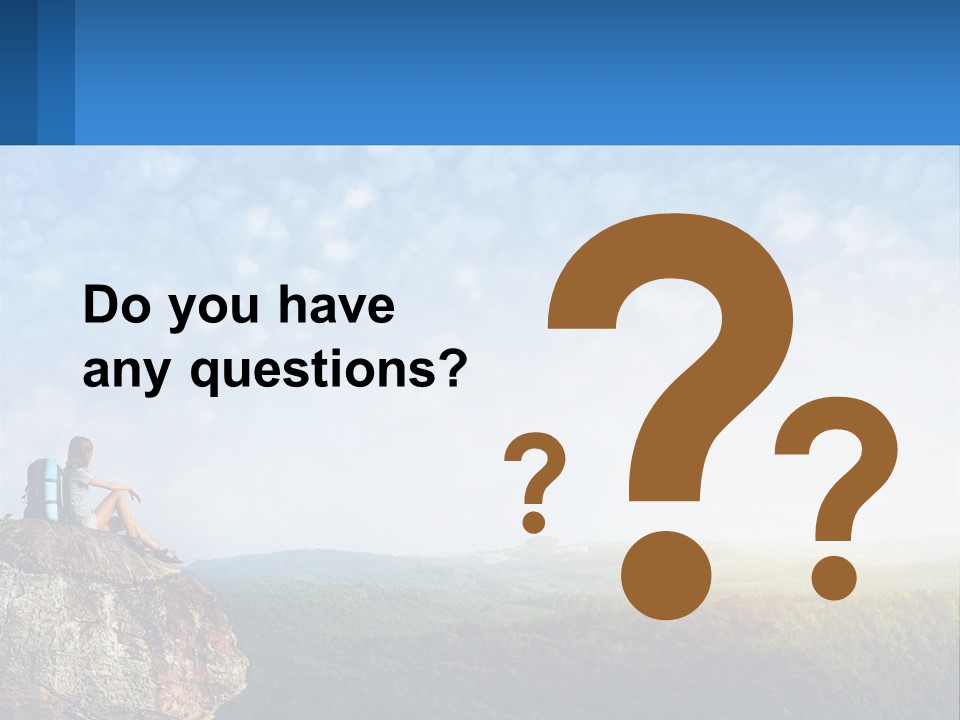 Green Holding Blue Sky PowerPoint Template